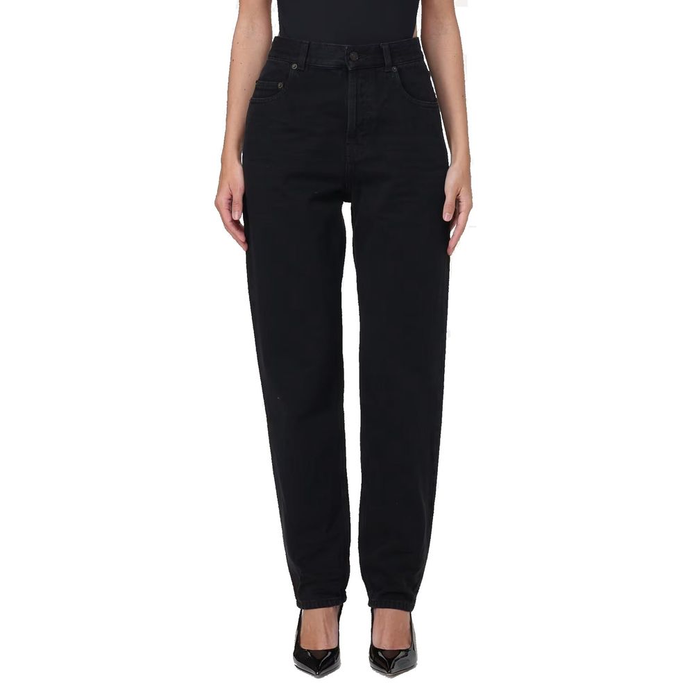 Saint Laurent Black Cotton Straight-Leg Jeans | Regal Royce