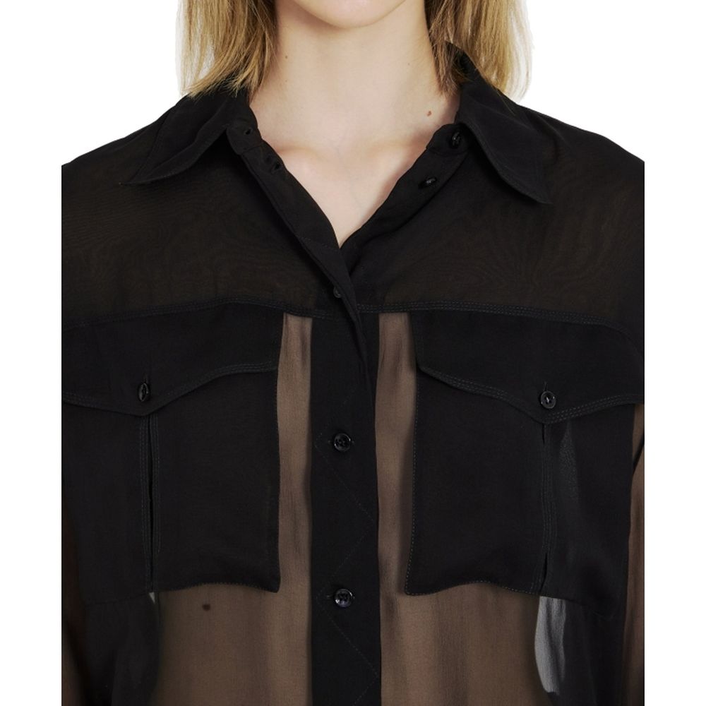Saint Laurent Black Silk Shirt | Regal Royce