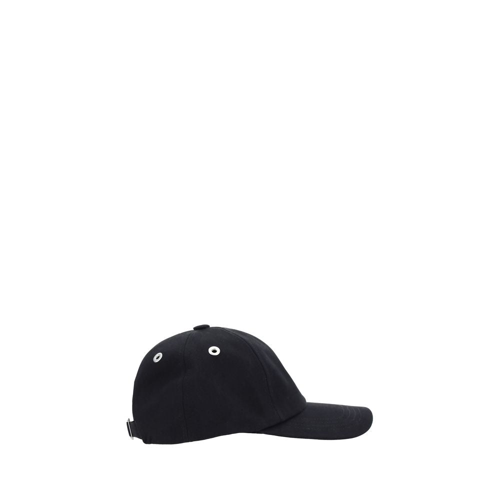 Ami Paris Black Cotton Cap (Baseball Hat) | Regal Royce