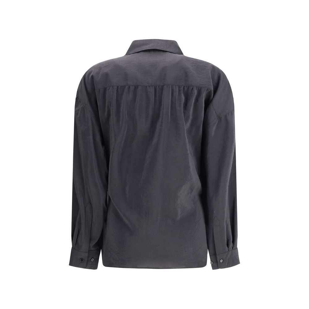 Lemaire Black Silk Dress Shirt | Regal Royce