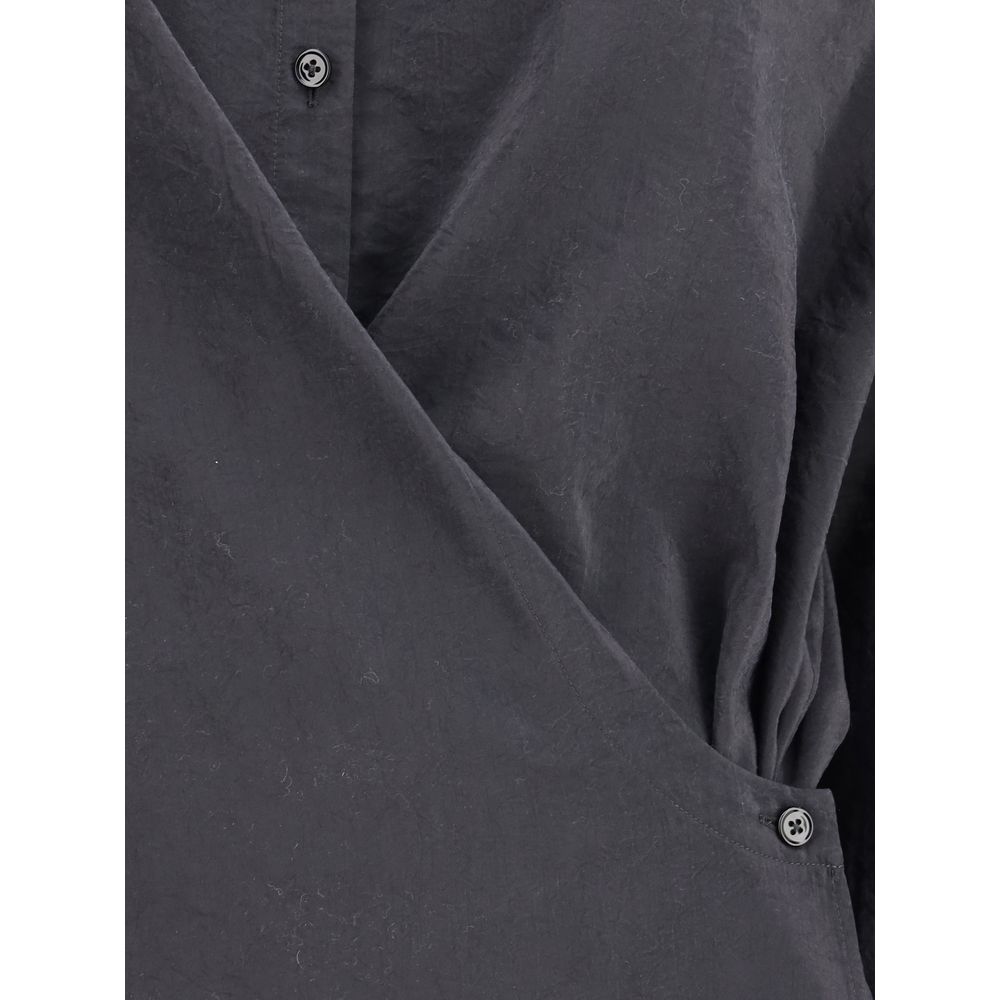 Lemaire Black Silk Dress Shirt | Regal Royce