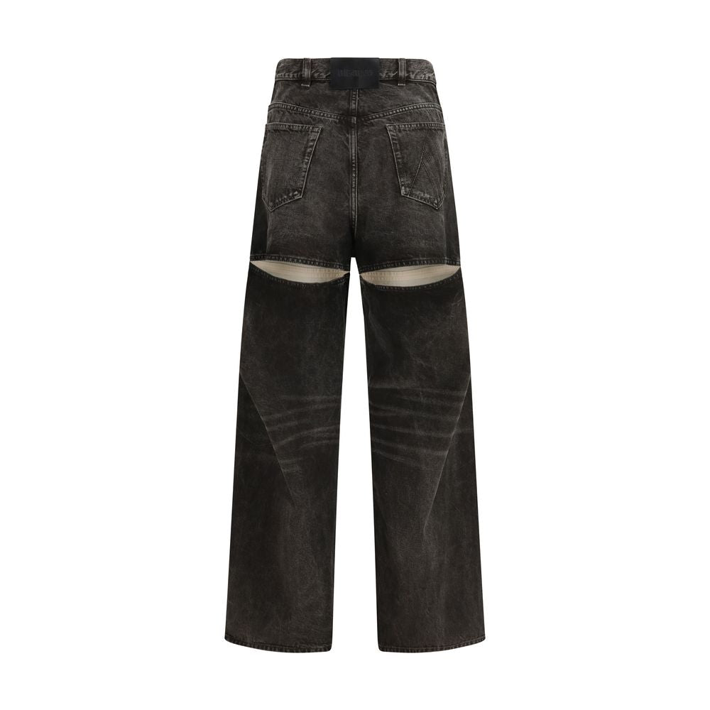 The Attico Black Cotton Jeans Denim | Regal Royce
