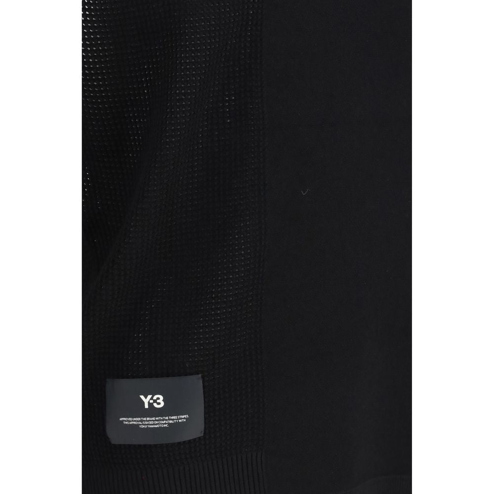 Y-3 Black Cotton Sleeveles Sweater | Regal Royce
