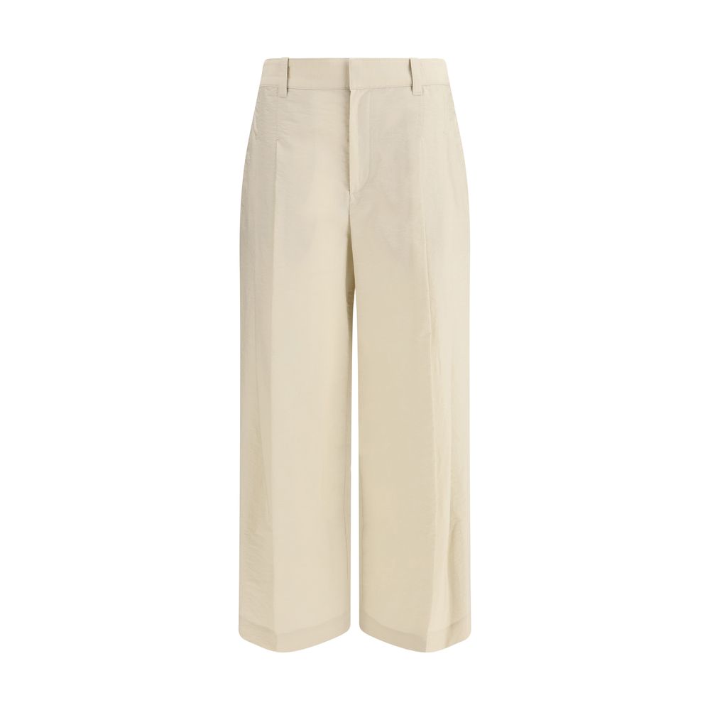 Brunello Cucinelli Beige Cotton Casual Pants | Regal Royce