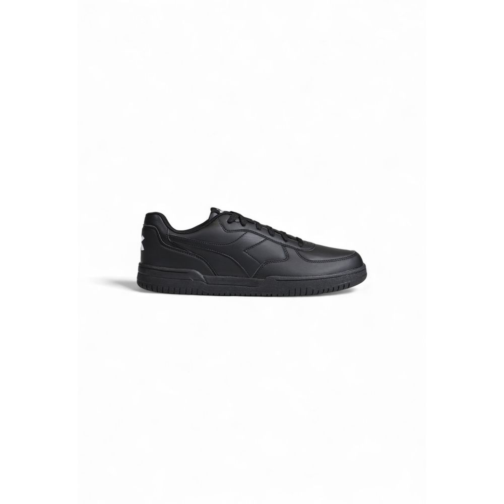 Diadora Black Artificial Leather Low Top Sneakers | Regal Royce