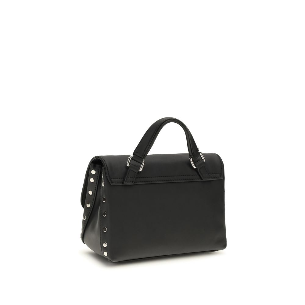 Zanellato Black Calf Leather Bos Taurus Handbag | Regal Royce