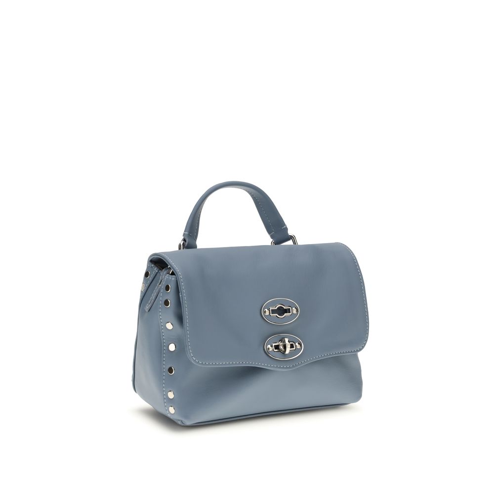 Zanellato Light Blue Calf Leather Bos Taurus Handbag | Regal Royce