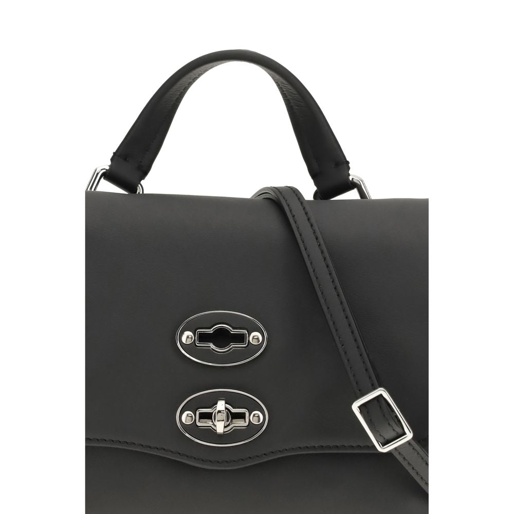 Zanellato Black Calf Leather Bos Taurus Handbag | Regal Royce