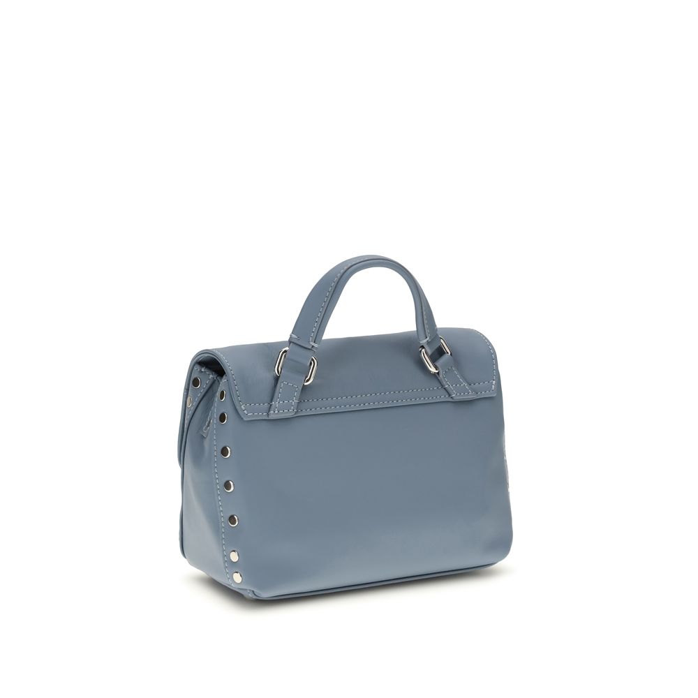Zanellato Light Blue Calf Leather Bos Taurus Handbag | Regal Royce