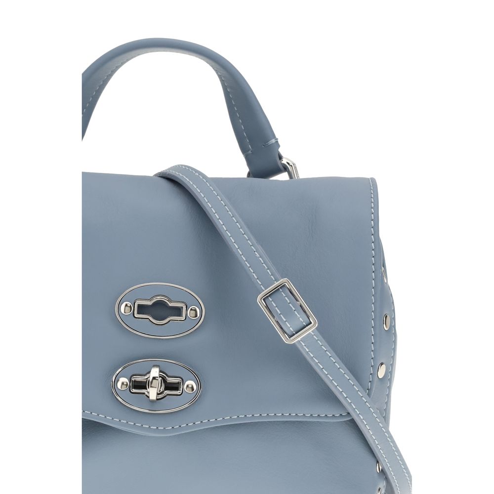 Zanellato Light Blue Calf Leather Bos Taurus Handbag | Regal Royce