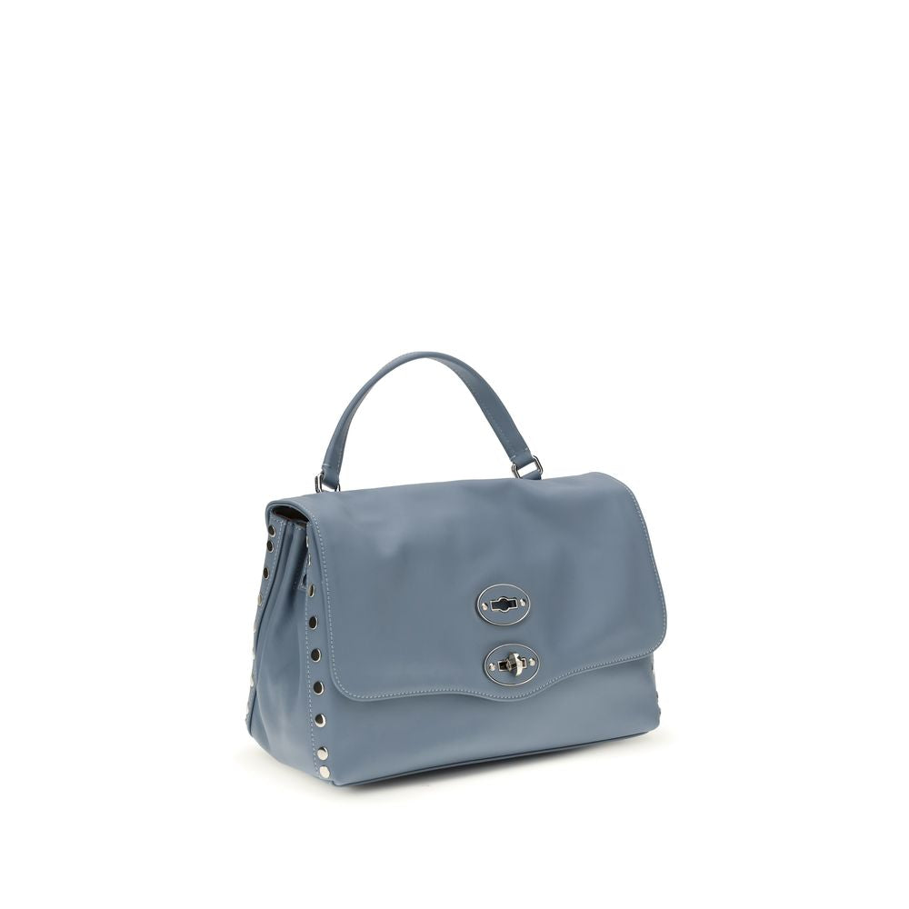 Zanellato Light Blue Calf Leather Bos Taurus Handbag | Regal Royce