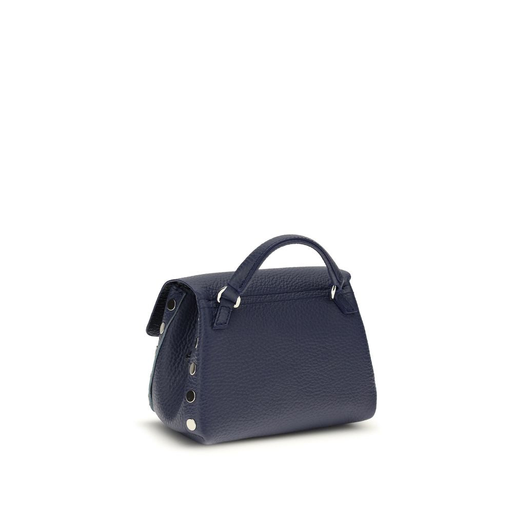 Zanellato Blue Calf Leather Bos Taurus Shoulder Bag | Regal Royce