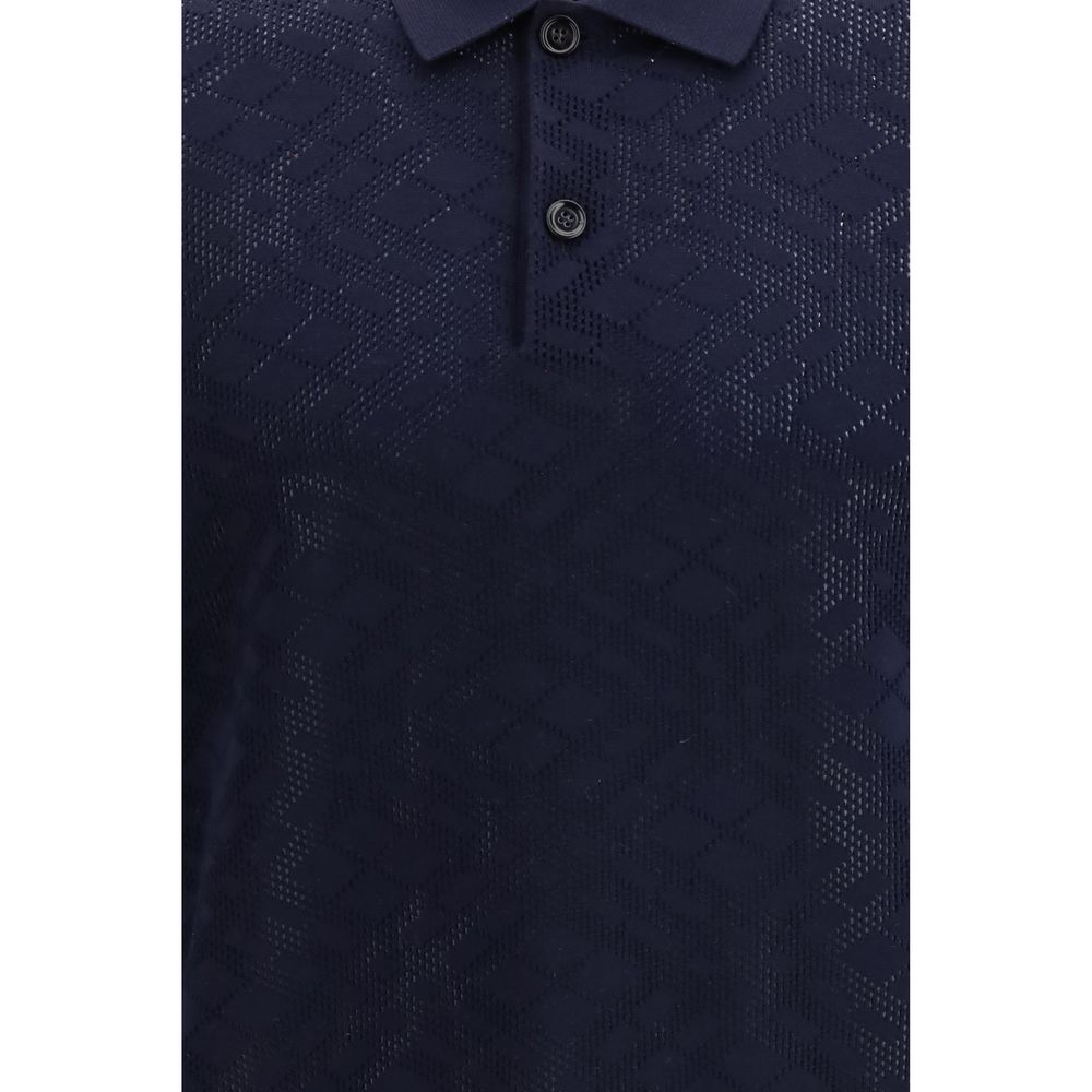 Burberry Blue Wool Polo Shirt | Regal Royce