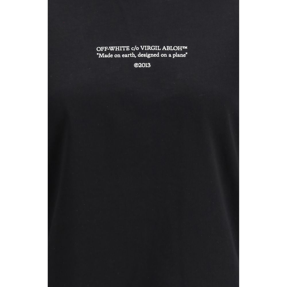 Off-White Black Cotton T-Shirt | Regal Royce