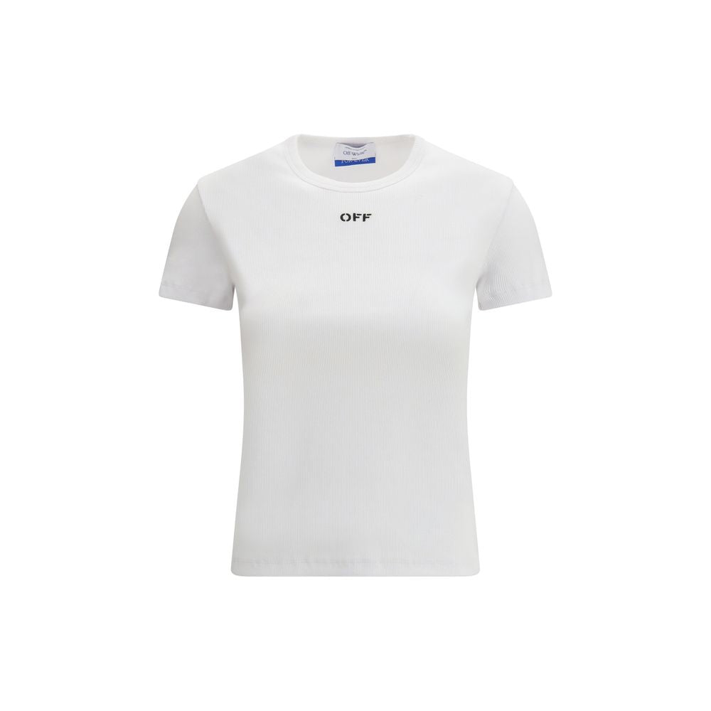 Off-White White Cotton T-Shirt | Regal Royce