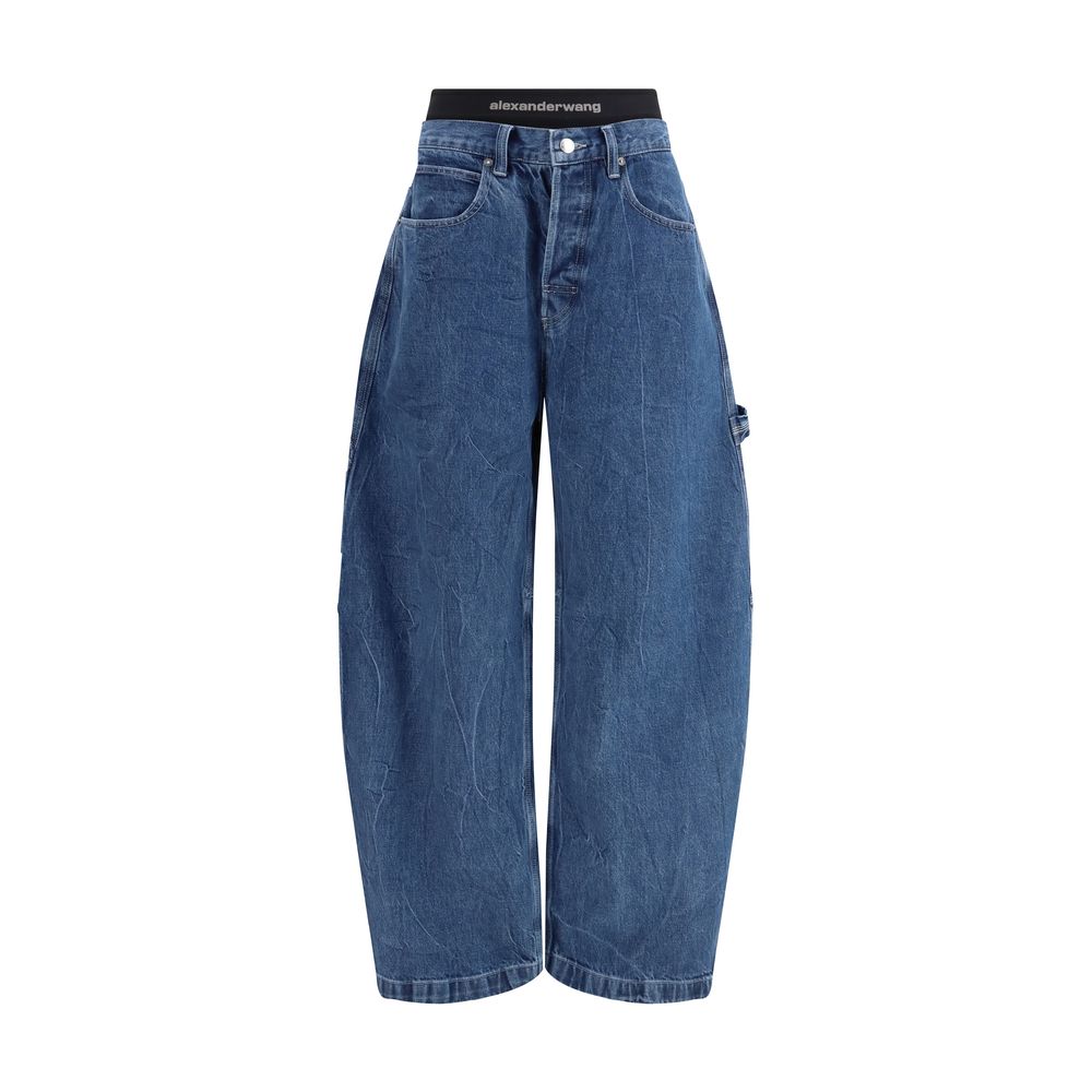 Alexander Wang Blue Cotton High-Waisted Jean | Regal Royce