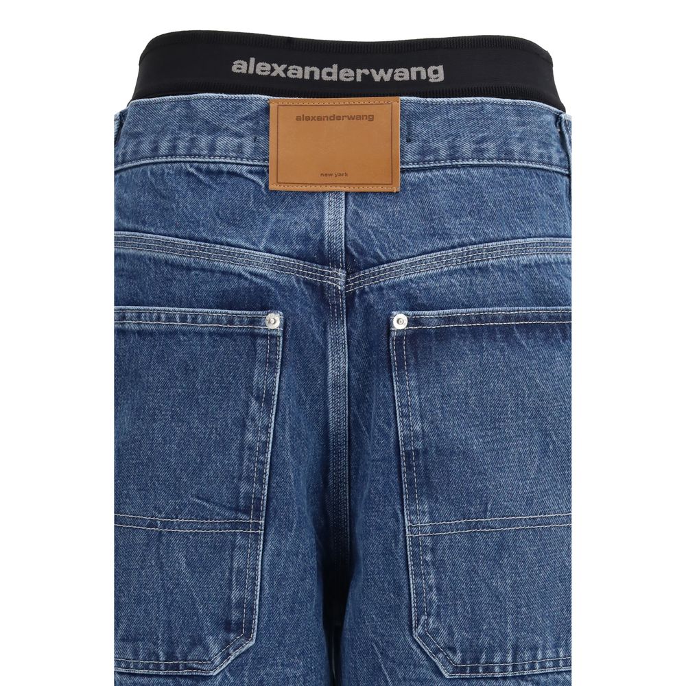 Alexander Wang Blue Cotton High-Waisted Jean | Regal Royce