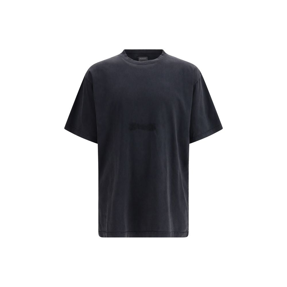 Balenciaga Black Cotton T-Shirt | Regal Royce