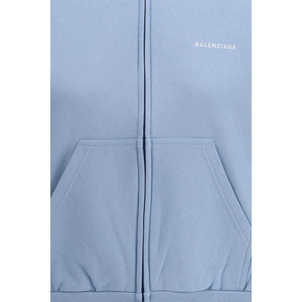 Balenciaga Light Blue Cotton Sweatshirt | Regal Royce