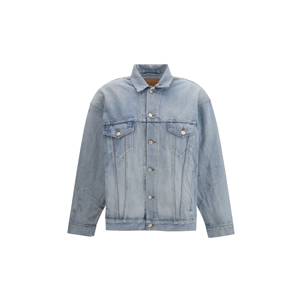 Balenciaga Light Blue Cotton Denim Jacket | Regal Royce
