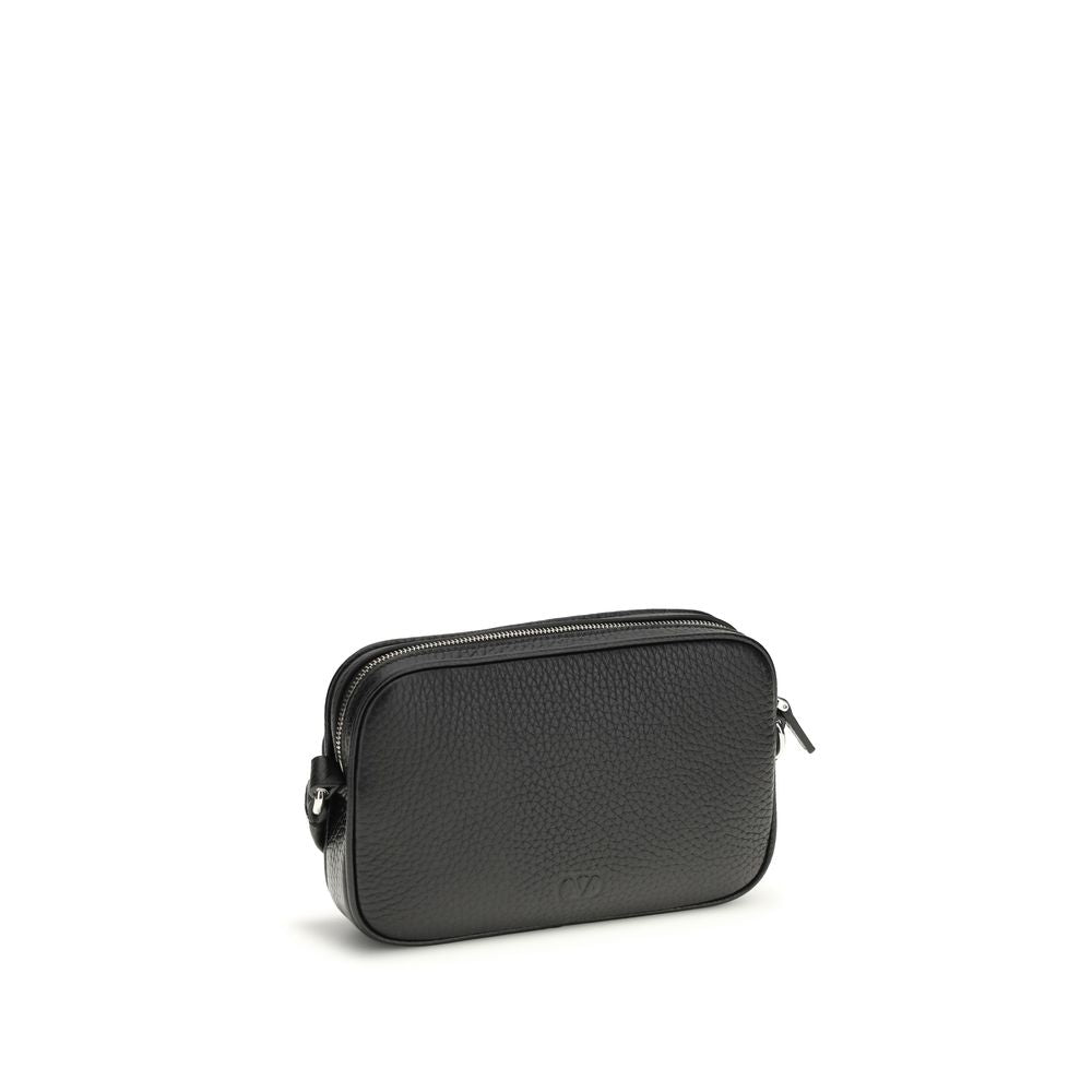 Valentino Garavani Black Calf Leather Bos Taurus Accessories | Regal Royce