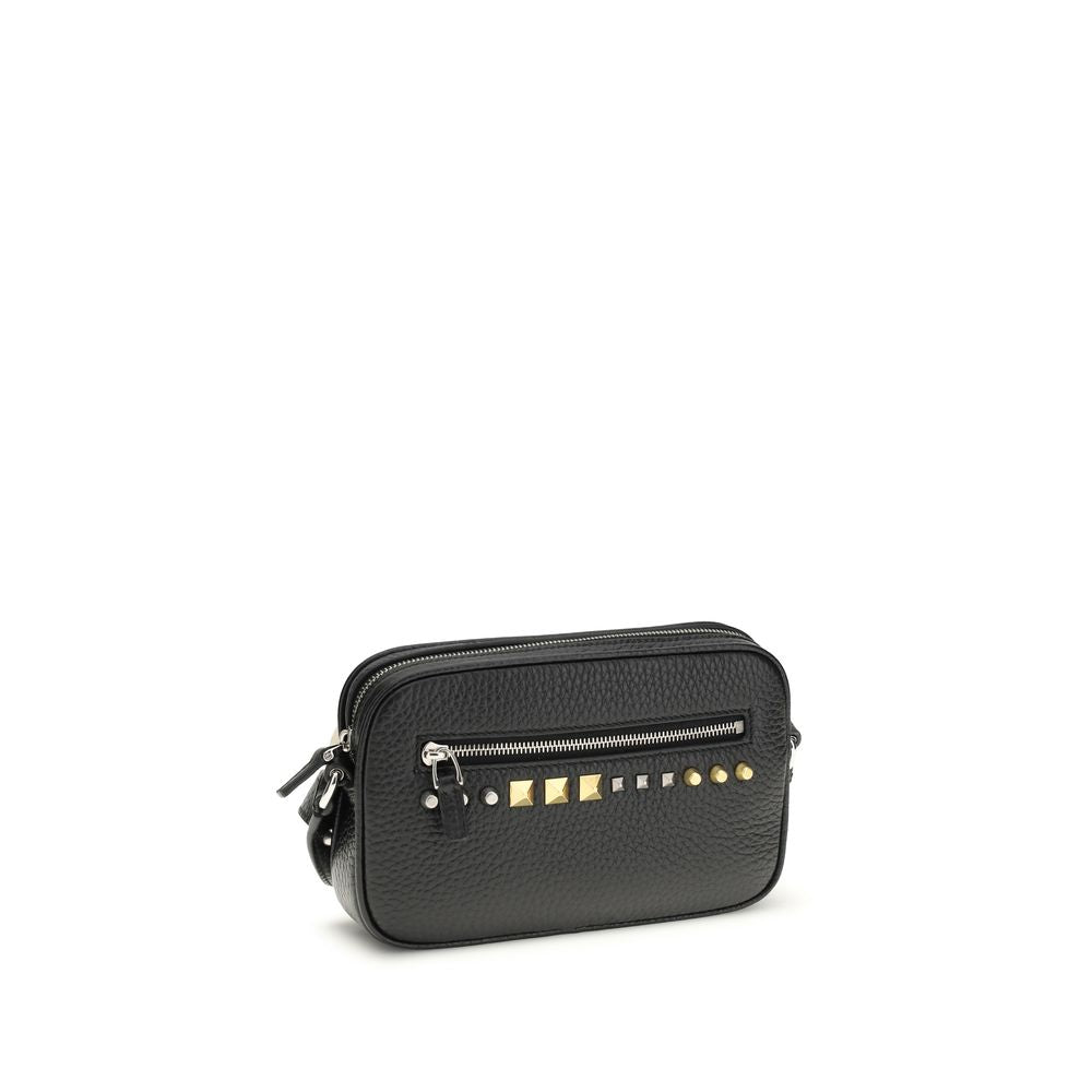 Valentino Garavani Black Calf Leather Bos Taurus Accessories | Regal Royce