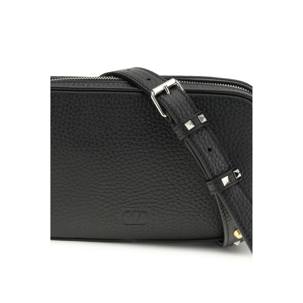 Valentino Garavani Black Calf Leather Bos Taurus Accessories | Regal Royce