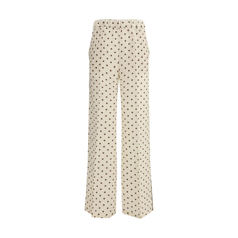 P.A.R.O.S.H. Cream Silk Casual Pants | Regal Royce