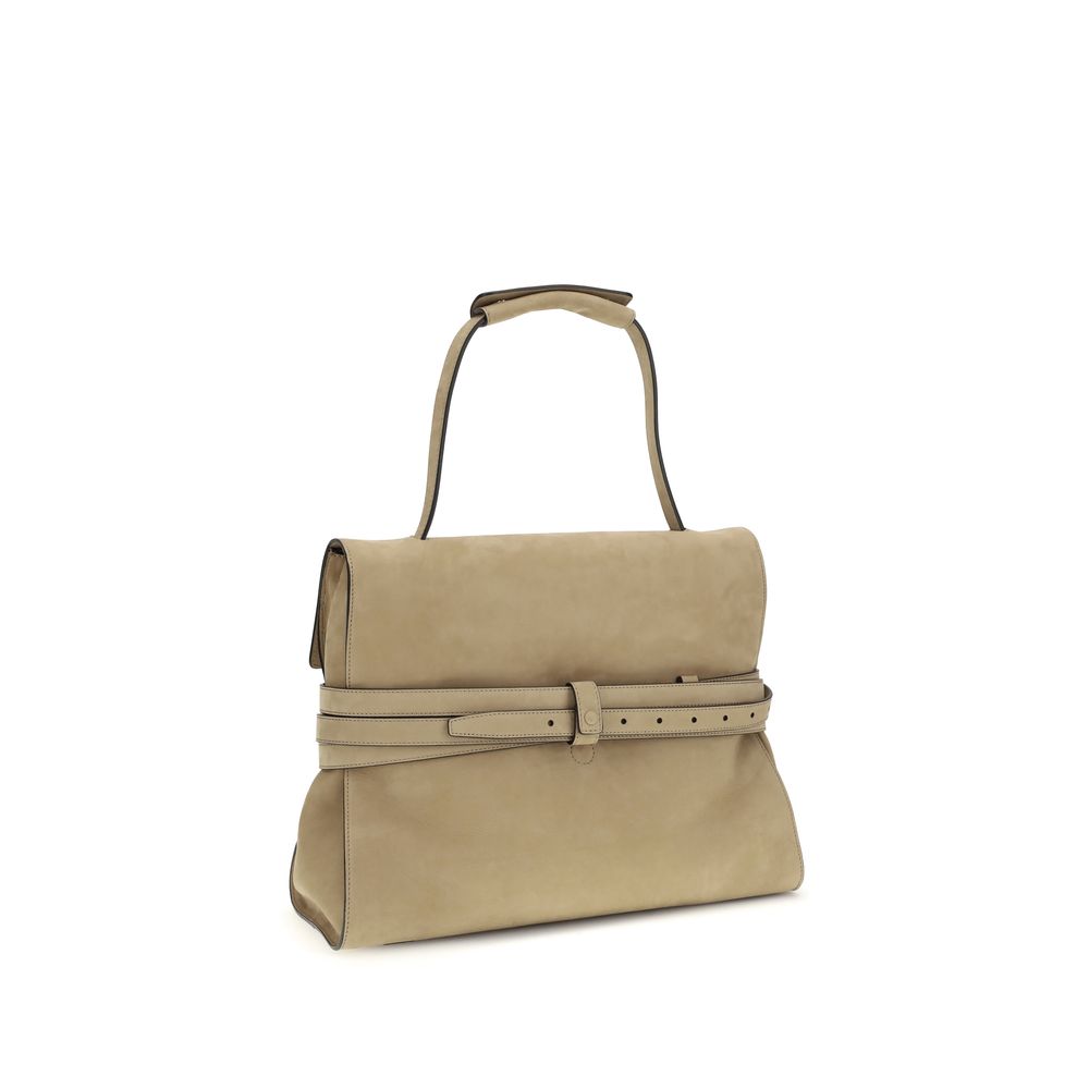 Moschino Beige Calf Leather Bos Taurus Handbag | Regal Royce