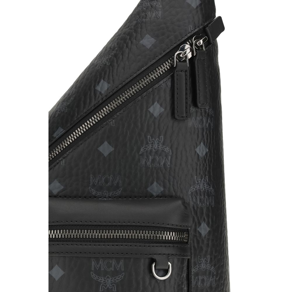 MCM Black Fabric Shoulder Bag | Regal Royce