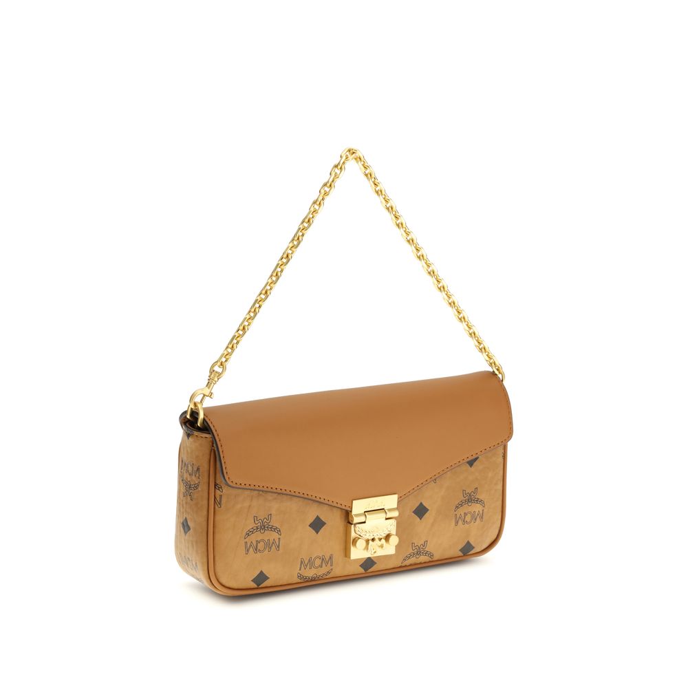 MCM Beige Fabric Shoulder Bag | Regal Royce