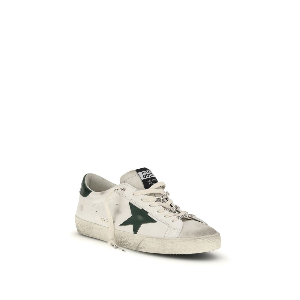 Golden Goose White Calf Leather Bos Taurus Low Top Sneakers | Regal Royce