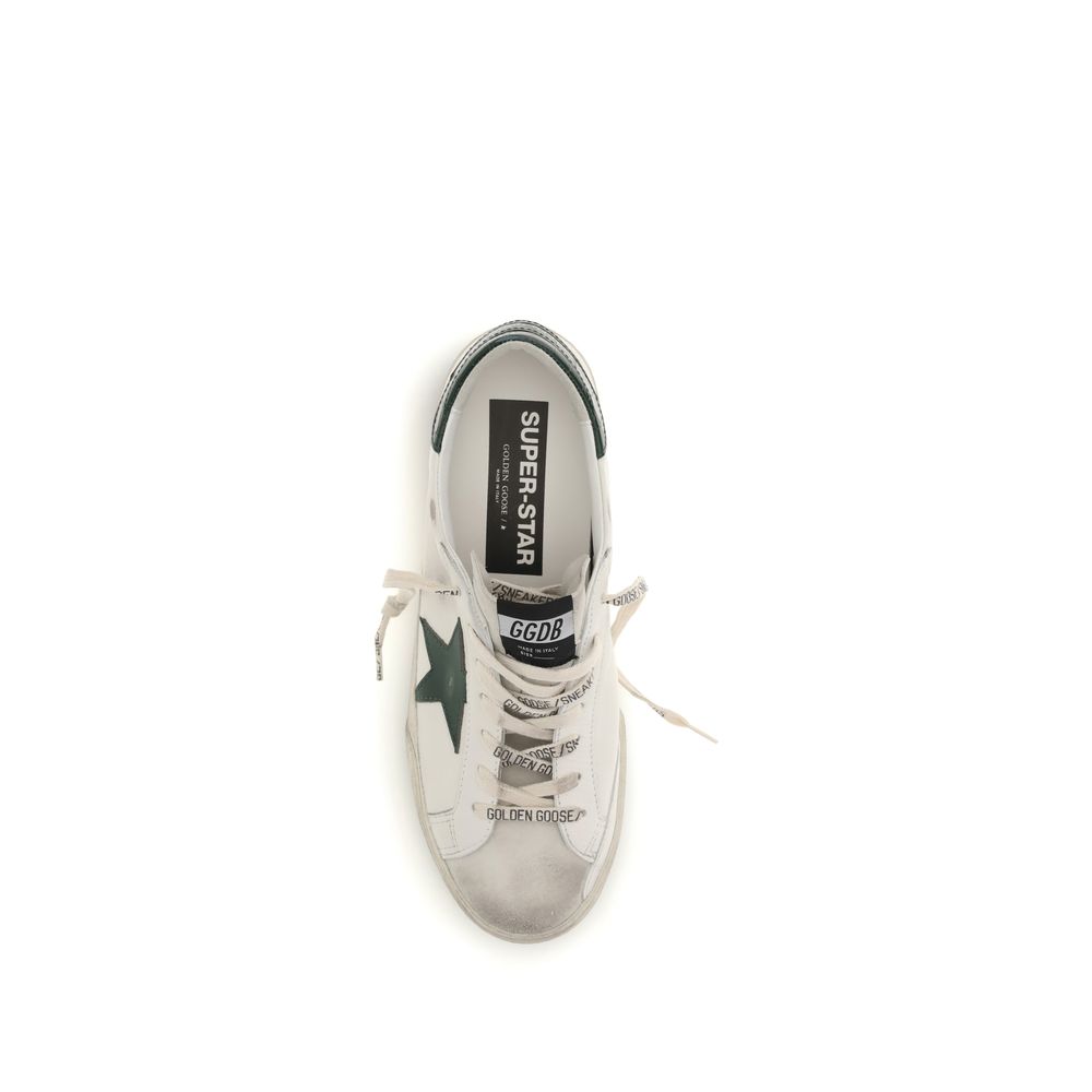 Golden Goose White Calf Leather Bos Taurus Low Top Sneakers | Regal Royce