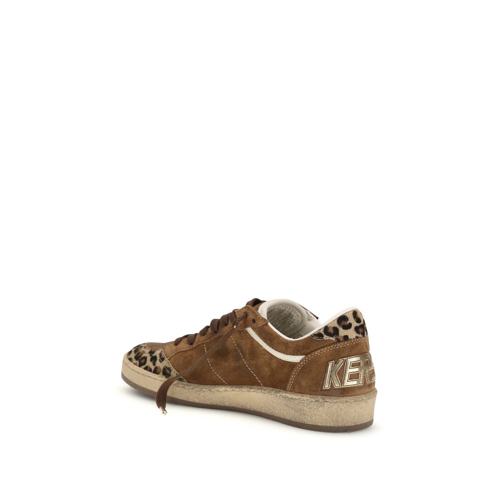Golden Goose Brown Calf Leather Bos Taurus Low Top Sneakers | Regal Royce