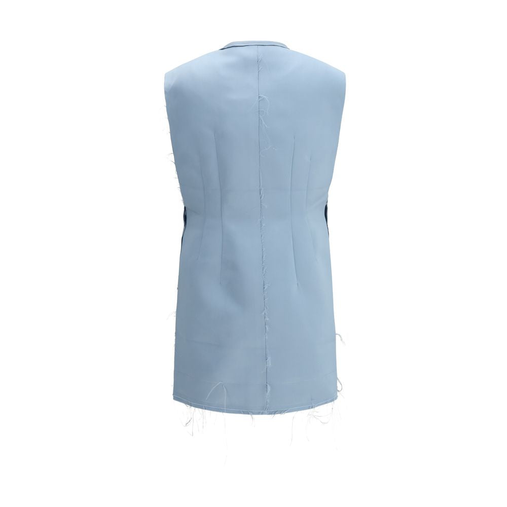 Di Stavnitser Light Blue Polyester Casual Dress | Regal Royce
