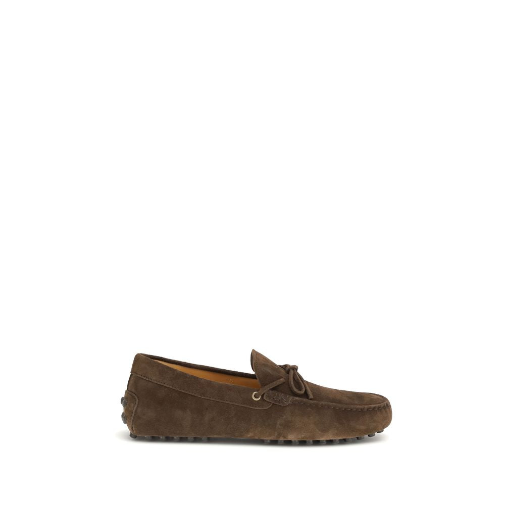 Tod's Brown Calf Leather Bos Taurus Slip-On Loafers | Regal Royce