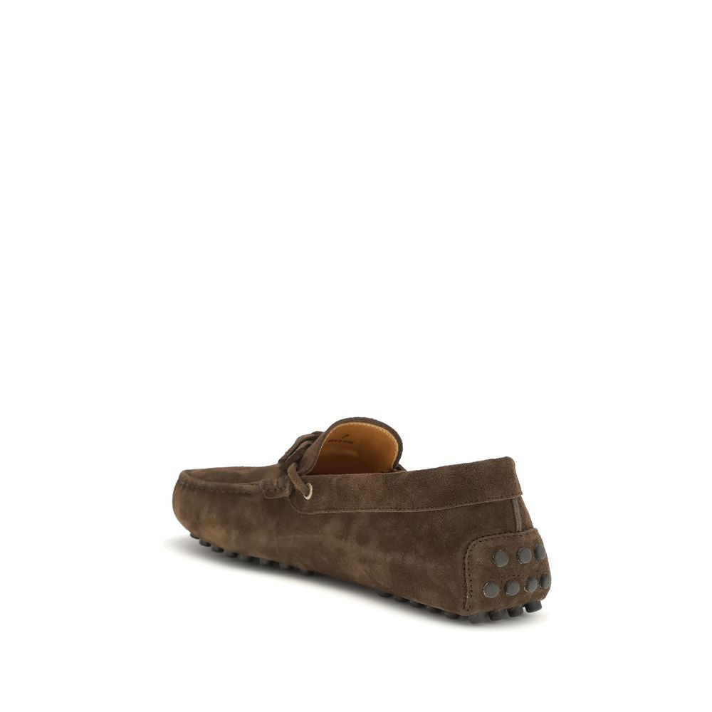 Tod's Brown Calf Leather Bos Taurus Slip-On Loafers | Regal Royce