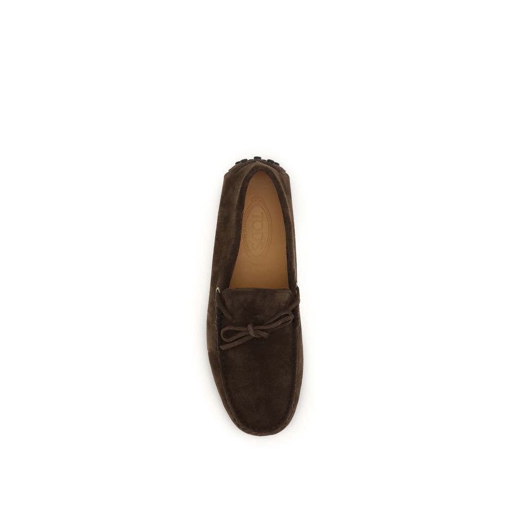 Tod's Brown Calf Leather Bos Taurus Slip-On Loafers | Regal Royce
