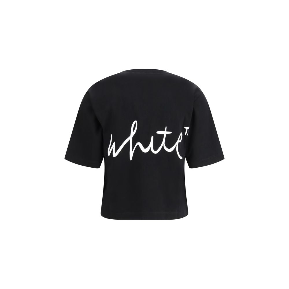 Off-White Black Cotton T-Shirt | Regal Royce