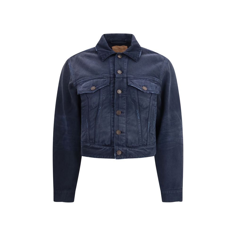 Balenciaga Blue Cotton Denim Jacket | Regal Royce