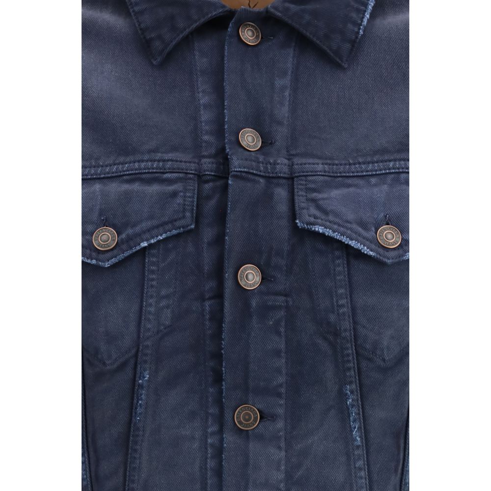 Balenciaga Blue Cotton Denim Jacket | Regal Royce