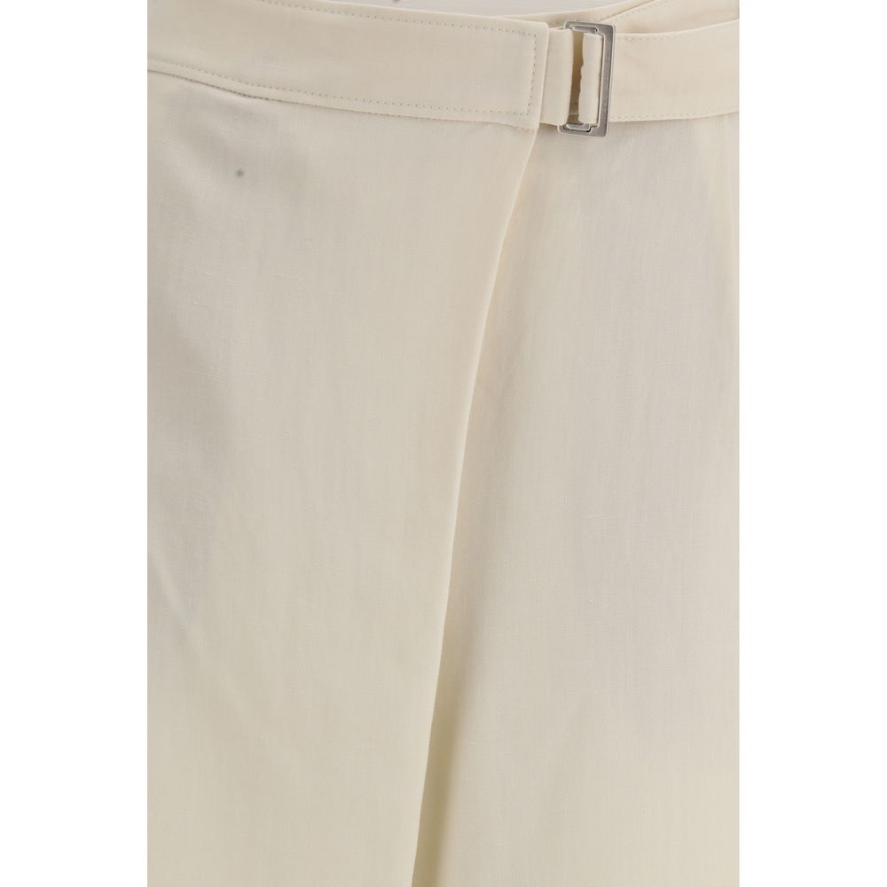 Brunello Cucinelli Beige Viscose Casual Pants | Regal Royce