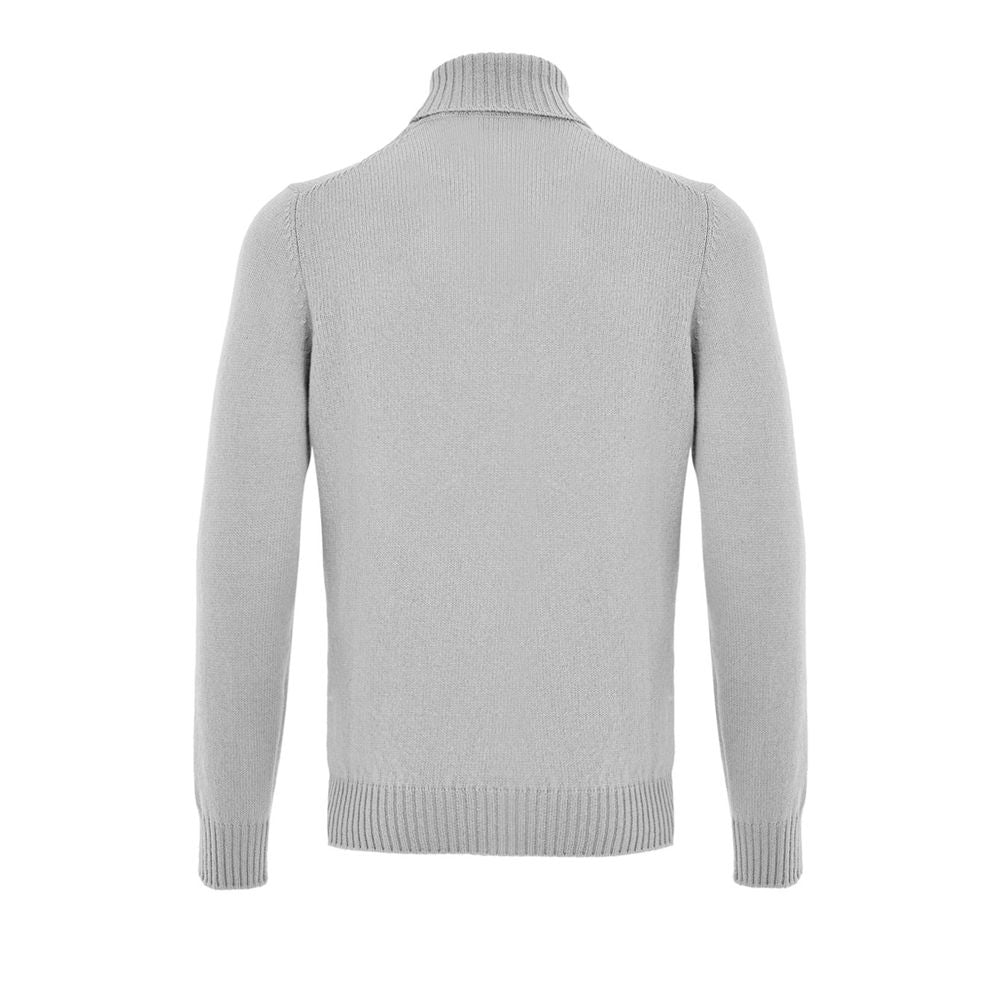 Gran Sasso Gray Wool Turtleneck | Regal Royce