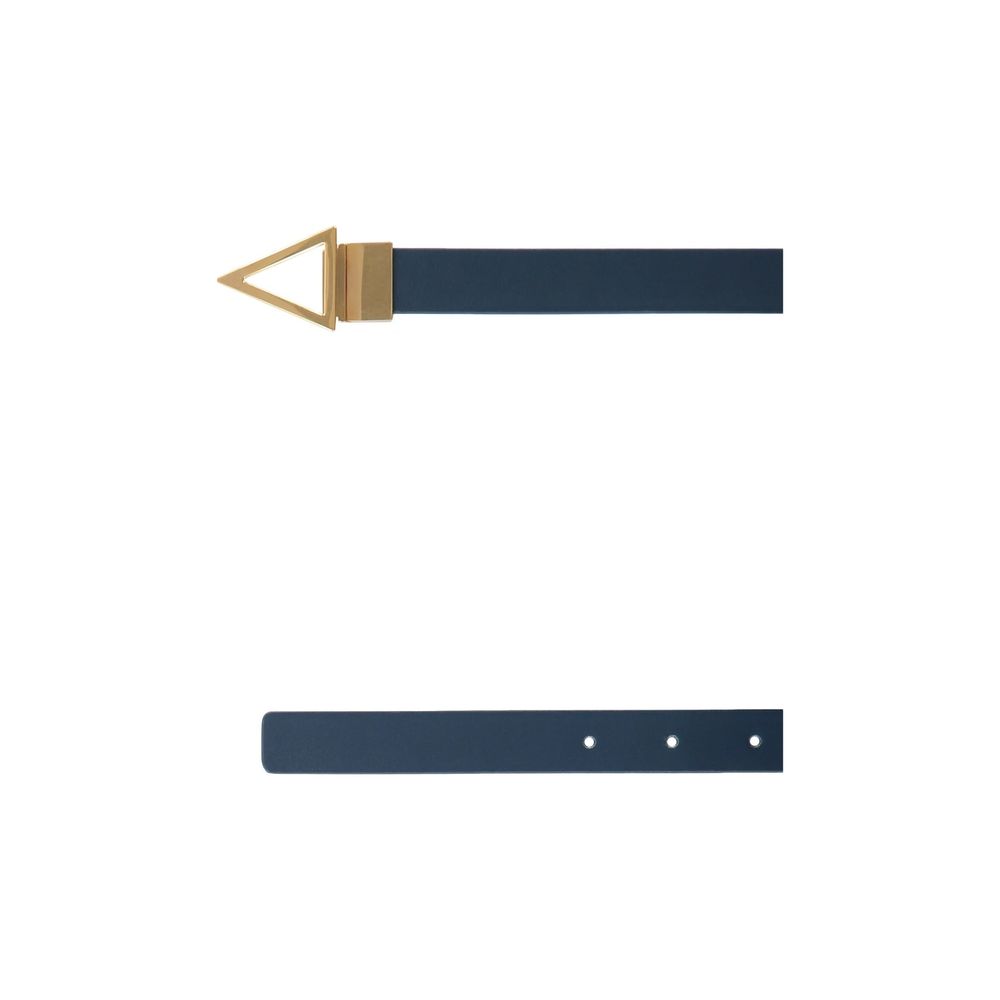 Bottega Veneta Blue Leather Regular Belt | Regal Royce