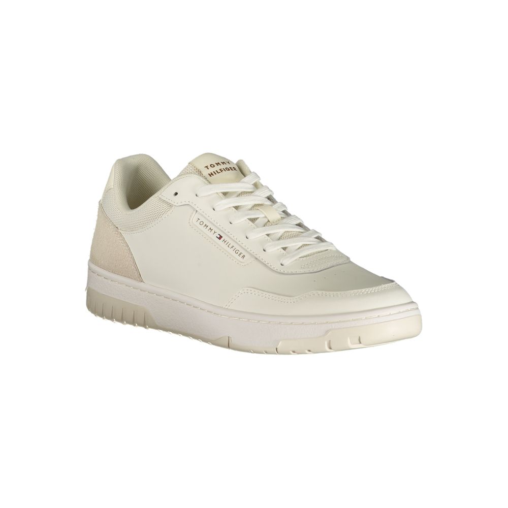 Tommy Hilfiger White Polyurethane Men's Sneaker | Regal Royce