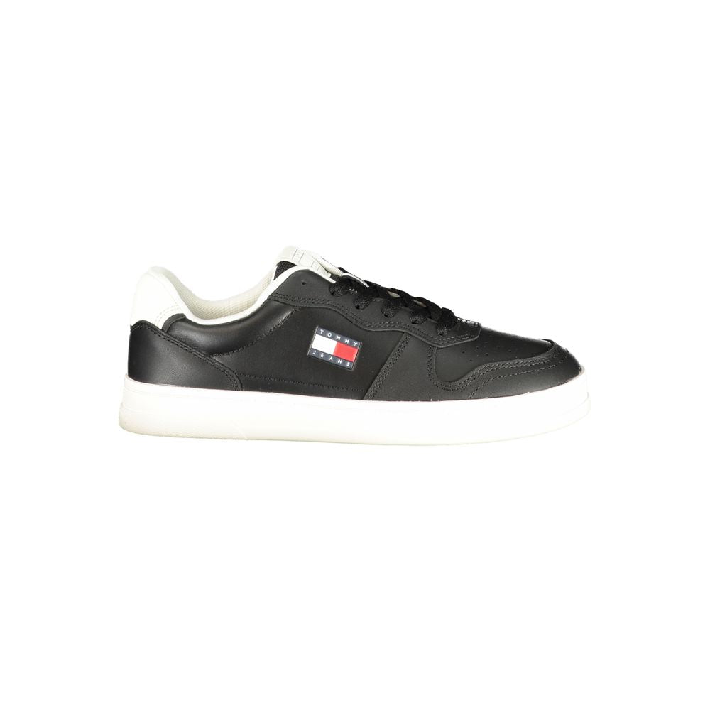 Tommy Hilfiger Black Polyurethane Women Sneaker | Regal Royce