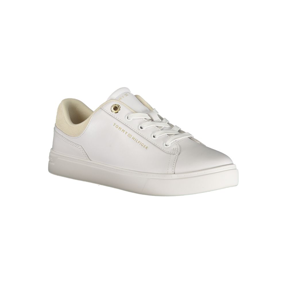Tommy Hilfiger Bianco Polyurethane Women Sneaker | Regal Royce