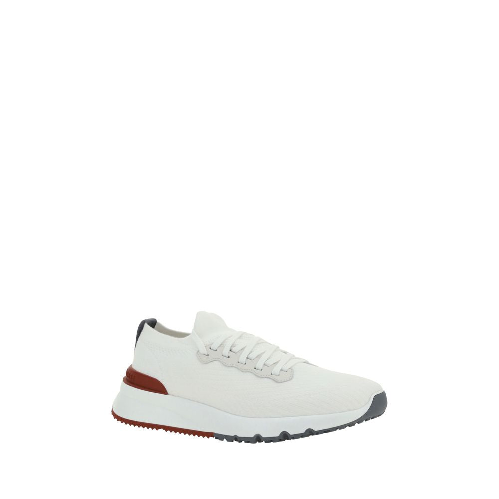 Brunello Cucinelli White Rubber Low Top Sneakers | Regal Royce