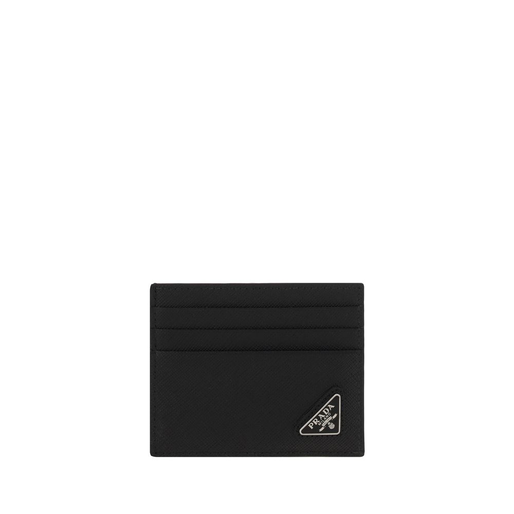 Prada Black Calf Leather Bos Taurus Wallet | Regal Royce