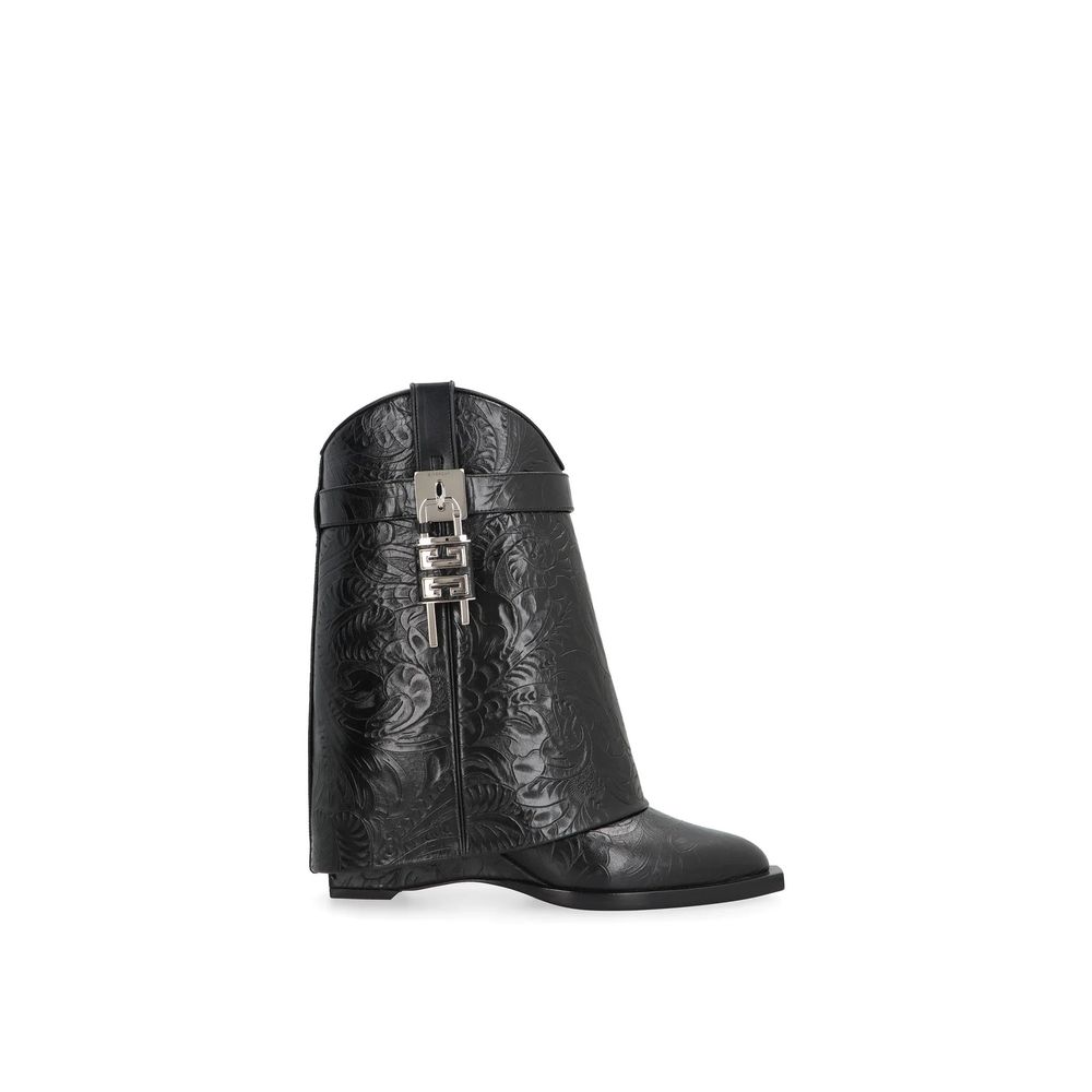 Givenchy Black Calfskin Lace-Up Boots | Regal Royce